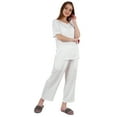 thumbnail image 2 of Inkmeso Ensemble de Pyjama à Manches Courtes pour Femmes T-Shirt Henley & Ensemble de Pyjama, 2 of 7