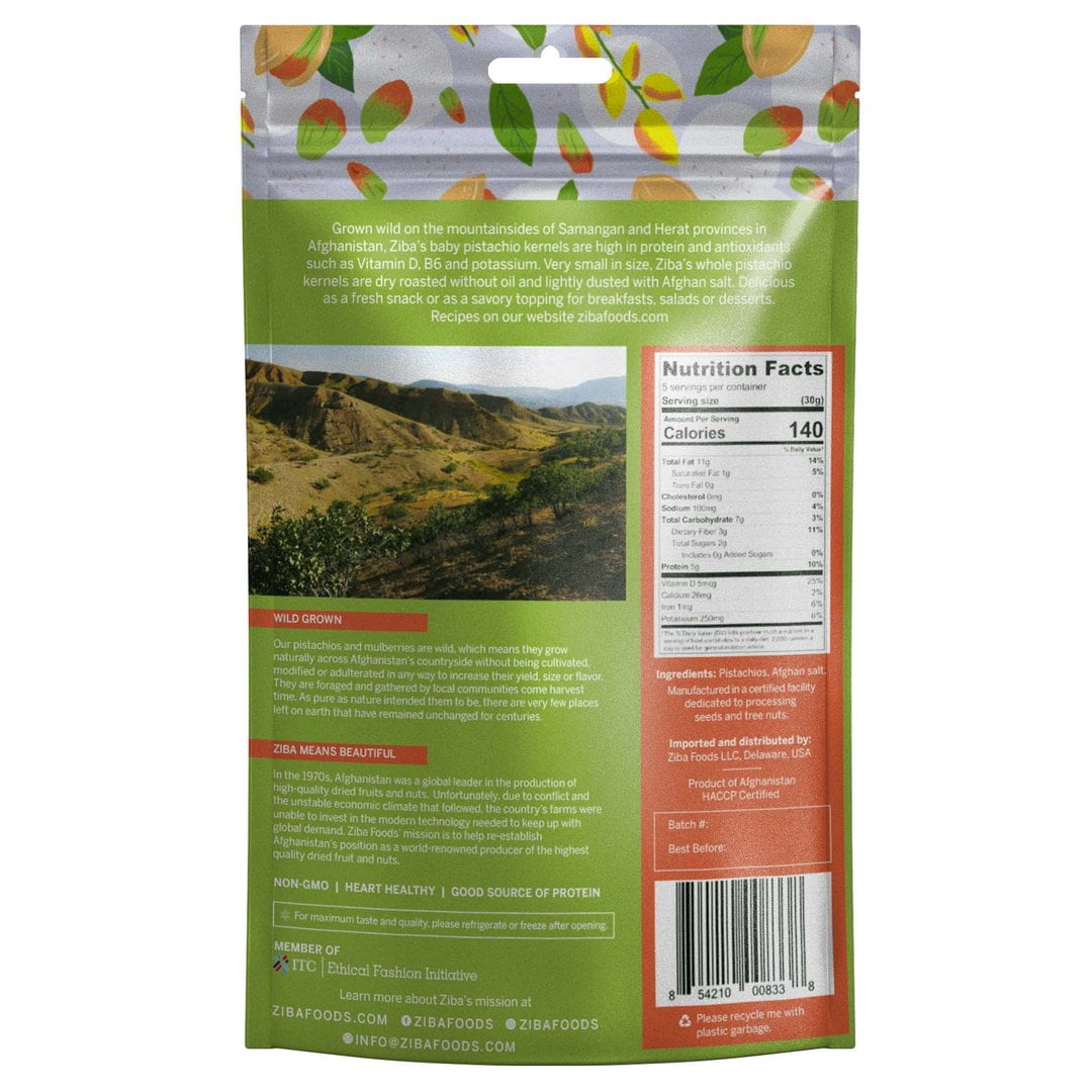Ziba Foods Kernel Pistchio Rstd Sltd 5.3 Oz - Pack Of 6