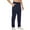 Navy, variant on Men's Running Pants Lightweight Joggers Athletic Pants with Zipper Pockets Purple M