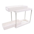 thumbnail image 3 of Under Sink Organizer, Easy To Clean Slide Out Design Easy To Install Under Sliding Cabinet Basket Organizer Multipurpose  For Kitchen Black,White, 3 of 8