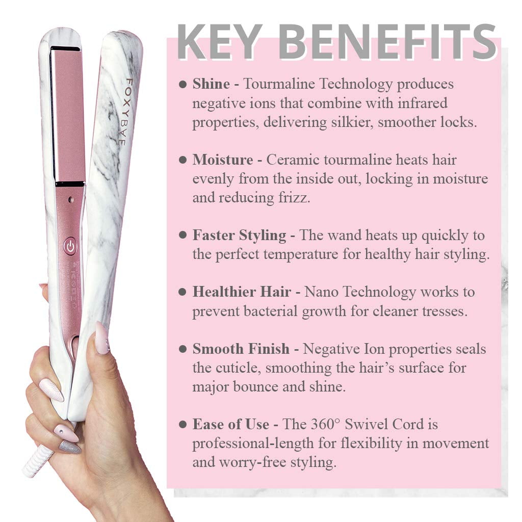 foxybae rose gold marble flat iron reviews