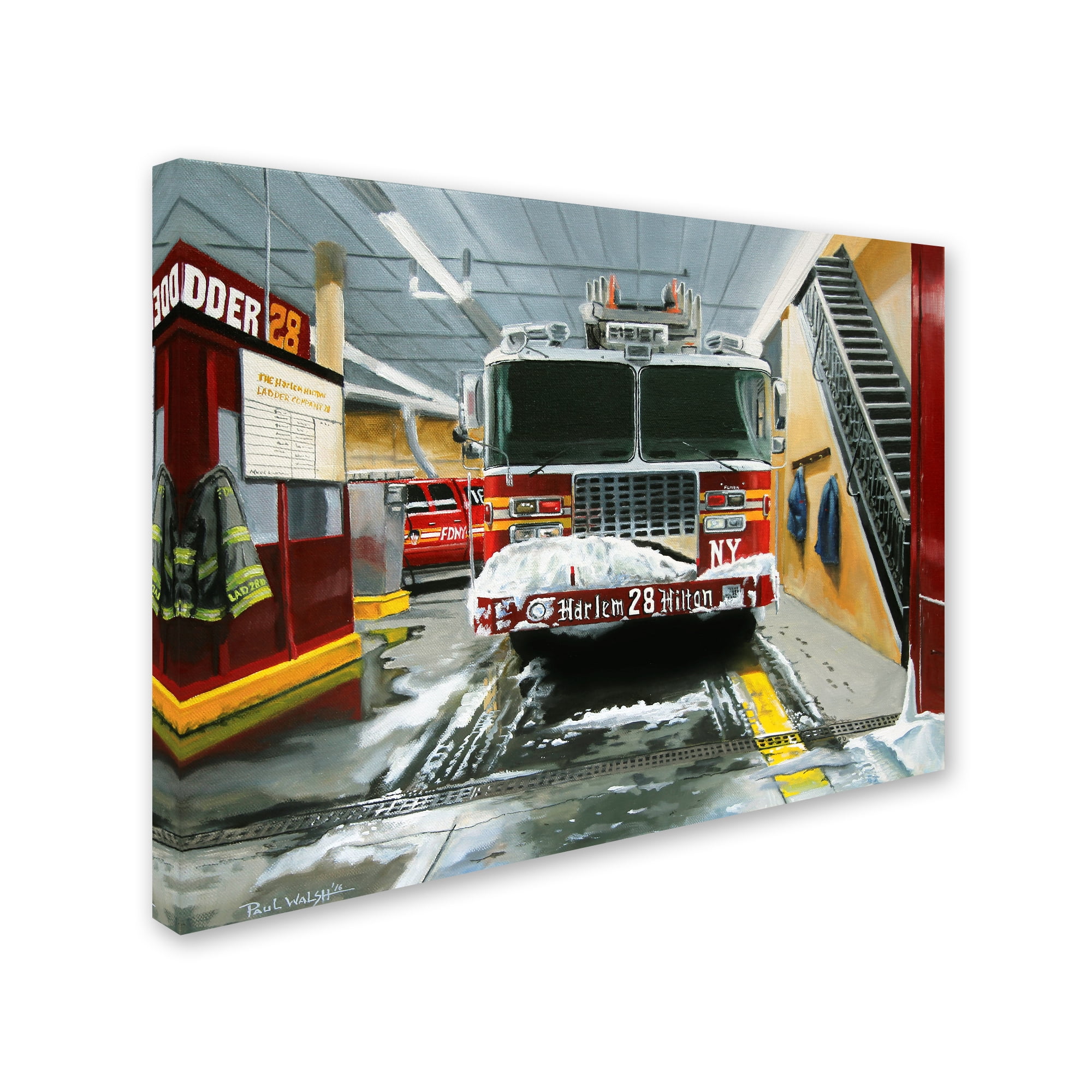 Trademark Fine Art 'Harlem Hilton Ladder 28' Canvas Art by Paul Walsh