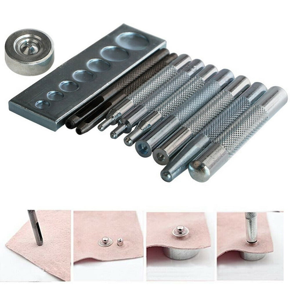 Die Punch Hole Snap Press Studs Rivet Button for DIY Leather Craft Tools 