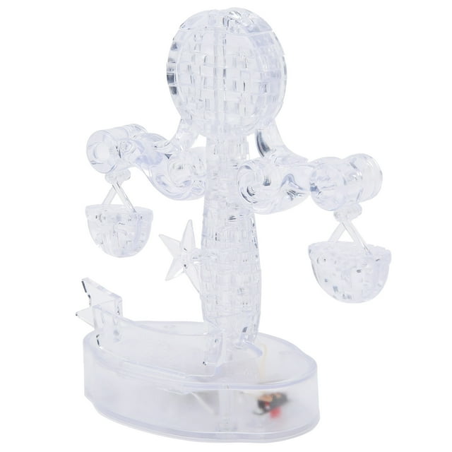 Crystal Puzzle,Puzzle Jigsaw with LED Jigsaw Puzzle Toy Jigsaw Puzzle Decoration Superior Craftsmanship