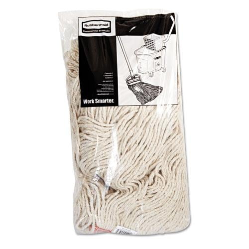 Rubbermaid F51700WH00 Cut End Wet Mop Head, For Use With Mop Handles 20 oz Capacity, White