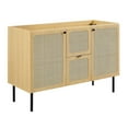 thumbnail image 5 of Single Sink Vanity Cabinet, White Oak, Wood, Hotel Bedroom Bathroom, Modern Contemporary HB36427, 5 of 15