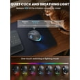 thumbnail image 3 of Ergonomic Wireless Trackball Mouse, Adjustable Angle, Thumb Control, Quiet Click, Rechargeable, Multi-Device Bluetooth & USB, for Windows Mac-Grey Ball, 3 of 9