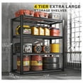 40" W Garage Shelving 2240 LBS Storage Shelves Heavy Duty Shelving 4