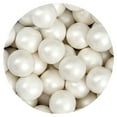 thumbnail image 4 of The Hampton Popcorn & Candy Company Gumballs, 1 Inch White Shimmer, 2 Pound Bag (Approx. 110 Pieces), 4 of 5