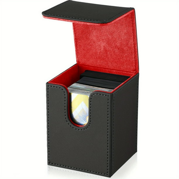 Magic: The Gathering Card Deck Box - Fuerte cierre magnético, material de cuero PU, se adapta a más de 100 cartas de una sola funda - Perfecto para Commander TCG CCG