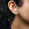 thumbnail image 6 of 18K Yellow Gold 1ct. TDW Flower Diamond Stud Earrings (H-I,I1-I2), 6 of 7