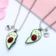 thumbnail image 4 of Htooo 2/3 piezas lindo medio corazón roto koala aguacate grabado Bff colgante cadena ajustable collar pulsera para mejor amiga mujer niña hombre niño Split Hea, 4 of 5