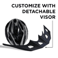 thumbnail image 4 of Endless EL-1051GREY Cycle & Skates Helmet with Adjustable Strap - Grey - One Size, 4 of 7