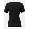 thumbnail image 2 of Short Sleeve T Shirts Women Summer Tops Crewneck Tees, 2 of 5