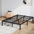 thumbnail image 1 of 14 Inch Metal Bed Frame Full Size, Platform Bed Frame No Box Spring Needed, with Metal Slat Support & Under Bed Storage, Easy Assembly, Black, 1 of 8