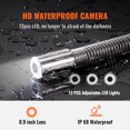 thumbnail image 4 of VEVOR Sewer Camera, 393 ft/120 m, 9" Screen Pipeline Inspection Camera with DVR Function, Waterproof IP68 Camera w/12 Adjustable LEDs, w/a 16 GB SD Card, for Sewer Line, Home, Duct Drain Pipe Plumbing, 4 of 9