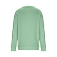 thumbnail image 5 of FRSASU Womens Casual Long Sleeve V Neck Sweatshirts Cute Loose Fit Lightweight Pullover Tops Green, 5 of 9