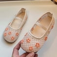 thumbnail image 6 of WZEIIOT Girls Summer Sneakers Breathable Mesh Flower Embroidered Soft Sole Flat Dance Shoes, 6 of 6