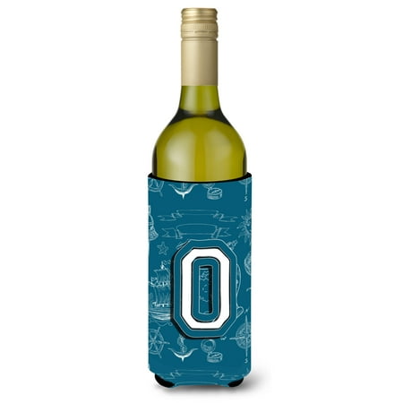 

Carolines Treasures CJ2014-OLITERK Letter O Sea Doodles Initial Alphabet Wine Bottle Beverage Insulator Hugger Wine
