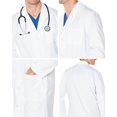 thumbnail image 5 of Landau 3 Pocket Lab Coat Men's - Classic Relaxed Fit, 5 Button, Full Length, Antimicrobial 3145, 5 of 5