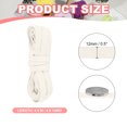 thumbnail image 2 of Uxcell Flat Drawstring Cord Replacement Soft Cotton Hoodie String Cord Roll White 12mm x 5 Yd, 2 of 6