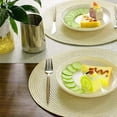 thumbnail image 2 of Round Braided Placemats Set of 6 Table Mats for Dining Tables Woven Washable Non-Slip Place Mats 15, 2 of 5