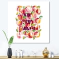 thumbnail image 2 of Designart ' Enjoy Every Moment Over Colorful Flowers ' Traditional Canvas Wall Art Print, 2 of 4