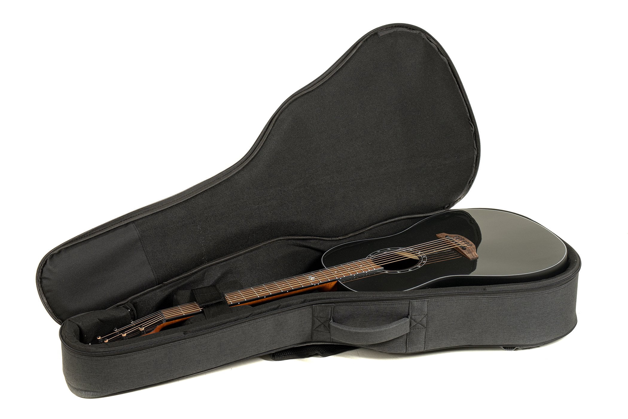 Ovation 1516 Ultra Series Mid-Depth Acoustic-Electric Guitar Pitch Black