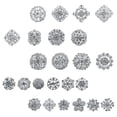 thumbnail image 4 of 24 piezas de rhinestones de cristal broche pin de decoración de diamantes de imitación suministros de ramas, 4 of 4