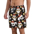 thumbnail image 2 of Goofa Cute Dog Panda Printed Mens Swim Trunks Summer Quick Dry Short Beach Swimwear Bathing Suits-Medium, 2 of 9