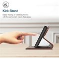 thumbnail image 6 of Compatible with Samsung Galaxy A71 5G Wallet Case, Galaxy A71 5G Leather Flip Folio Case with Card Holders Kickstand Magnetic Feature Shockproof Case for Samsung Galaxy A71 5G Matte Brown, 6 of 16
