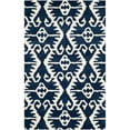 thumbnail image 6 of SAFAVIEH Wyndham Dzvonko Southwestern Wool Area Rug, Royal Blue/Ivory, 8'9" x 12', 6 of 9