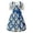 2Blue, variant on Xijirk Women's Bavarian Dirndl Dress Square Neck Floral Midi Bow Sash for Oktoberfest Party Cosplay,S