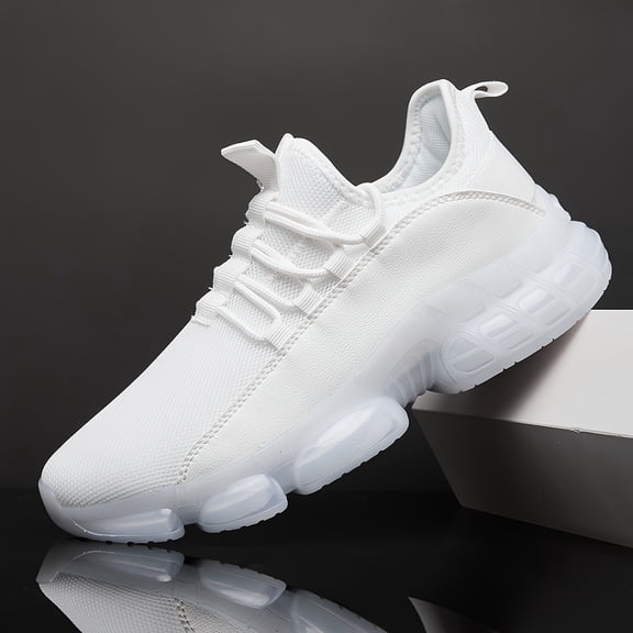 [Sneakers] Men'S High-Quality Athletic Running Shoes/Anti-Slip Breathable Running Shoes/Pvc Air Cushion Soft Sole Comfortable