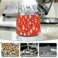 thumbnail image 6 of Yayeee Ashtray with Lid for Cigarette Smokeless Stainless Steel Home Ash Holder, Red Christmas Ornaments Pattern, 6 of 7
