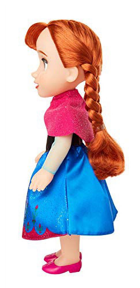 Disney Frozen Anna Toddler Doll with Movie Inspired Blue & Pink Outfit, Shoes & Braided Hair Style - Approximately 14" Tall, for Girls Ages 3 Year & Up - image 4 of 8