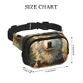 thumbnail image 4 of Fotbe Forest Maple Leaf Husky Cangurera Cuadrada con Estampado de Doble Capa, Bolsa de Cintura Ajustable Mini para Hombres y Mujeres, 4 of 9