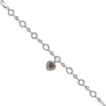thumbnail image 2 of 14K/Silver Two-Tone Sterling Silver With 14K Black Diamond Heart Link Bracelet (8 X 14.5) Made In Thailand qtc178, 2 of 5