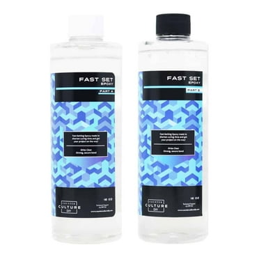 Counter Culture DIY Fast Set Epoxy Resin Kit, 32oz (2-Part) for Coating, Casting & Tables