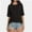 Black, variant on Women's Oversized T-Shirt - Crewneck Short Sleeve Loose Fit Tee - Solid Color Casual Top