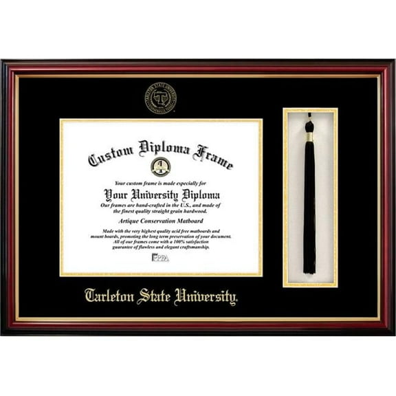 Campus Images TX968PMHGT-1411 11 x 14 in. Tarleton State University Tassel Box & Diploma Frame