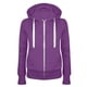 thumbnail image 1 of ¡Ahorra en liquidación! Sudadera deportiva Umfun para mujer, informal, ajustada, con cremallera, de forro polar, color morado, talla XL, 1 of 2