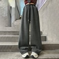 thumbnail image 5 of Kogui Sweatpants for Girls Baggy Girls Sweatpants Breathable Elastic High Waist Wide Leg Pants Kids Trendy Causal Trousers Size 10-11 (Grey,10-11 Years), 5 of 9