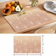 thumbnail image 6 of Orange Ombre Placemats Set of 12 Farmhouse Stripes Modern Abstract Art Place Mats Indoor Wipeable Table Mats Washable Cloth Dining Table Placemats for Kitchen Holiday Party Home Decor 13x19 Inch, 6 of 9