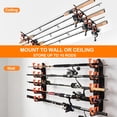 thumbnail image 7 of Fishing Rod Holders Fishing Pole Holders for Garage, Fishing Rod Rack Wall or Ceiling Mounted Fishing Rod Rack Holds up to 10 Rods, 7 of 7