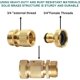 thumbnail image 2 of 4 piezas de conector rápido de grifo de latón de 3/4 de pulgada Adaptador de grifo roscado Conector de grifo roscado de latón macho y hembra Conexión de manguera de jardín, 2 of 5