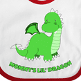 thumbnail image 4 of Inktastic Mommy's Lil' Dragon Boys or Girls Baby Bib, 4 of 4
