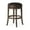 Walnut, variant on Maven Lane Alexander Backless Bar Stool, Walnut Finish w/ Marksman Saddle Vegan Leather