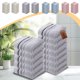thumbnail image 1 of Set de 12 Toallas | Toallas de Algodón Suaves y Absorbentes para Baño, Gimnasio, Spa, Cuidado de Manos y Cara | Multicolor | Duraderas y de Secado Rápido | 70x33cm Cada Una | Cuidado del Hogar y, 1 of 7