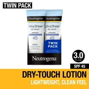 Neutrogena Ultra Sheer Dry-Touch SPF 45 Sunscreen Lotion, 2 x 3 fl. oz